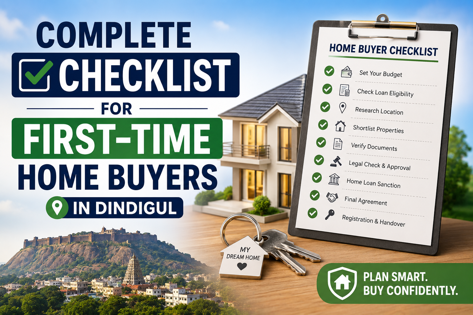 Complete Checklist for First-Time Home Buyers in Dindigul
