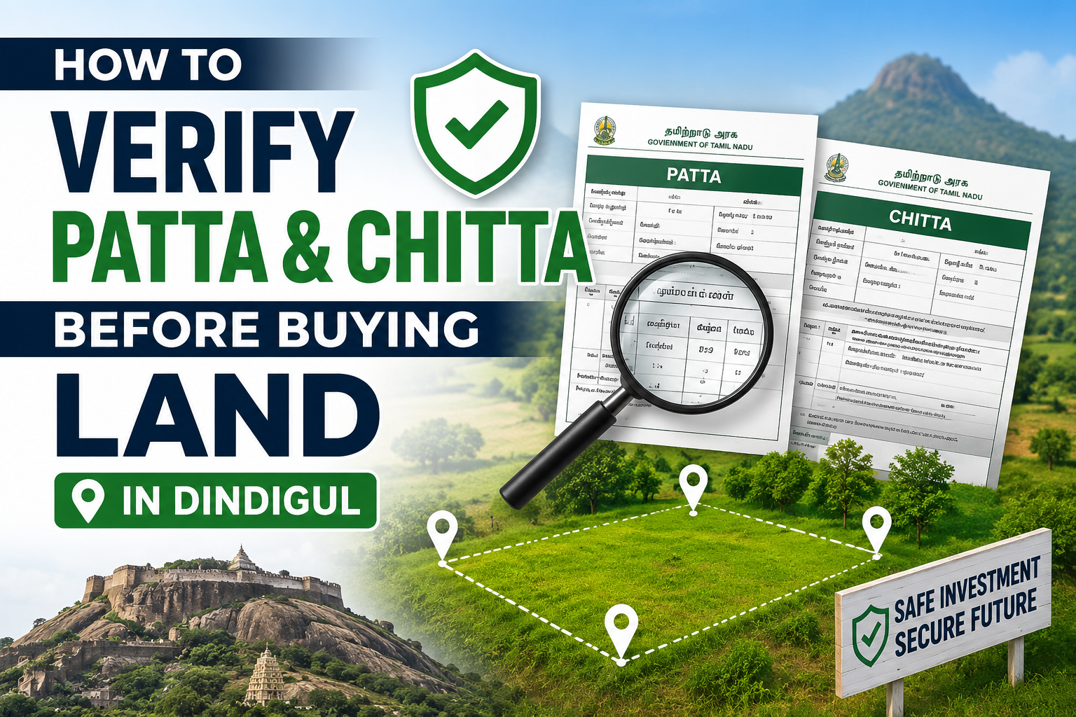 How to Verify Patta and Chitta Before Buying Land in Dindigul